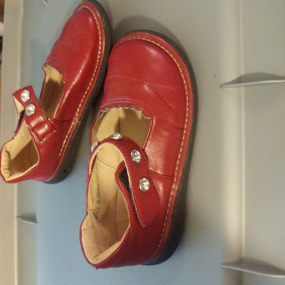 Red Kids Mary Jane Shoes